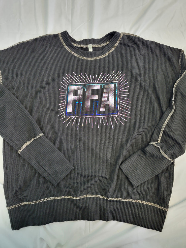 PFA Rhinestone Burst Waffle Crew