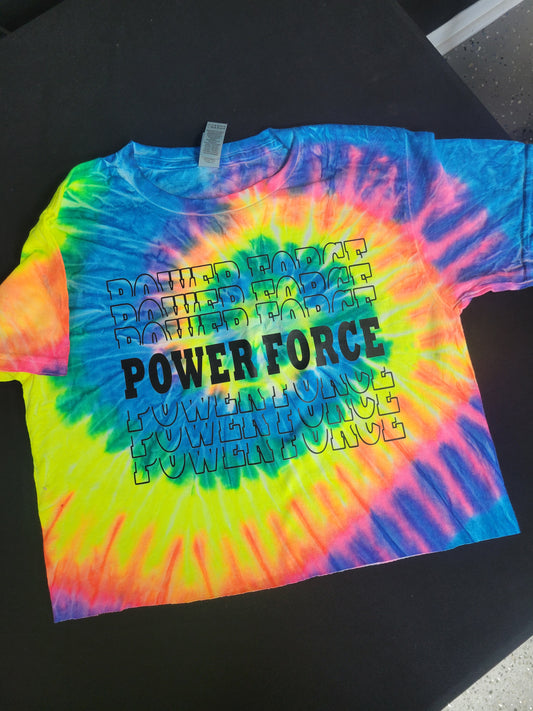 Power Tie Dye Crop