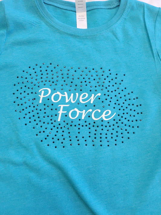 Power Force Rhinestone Youth tee