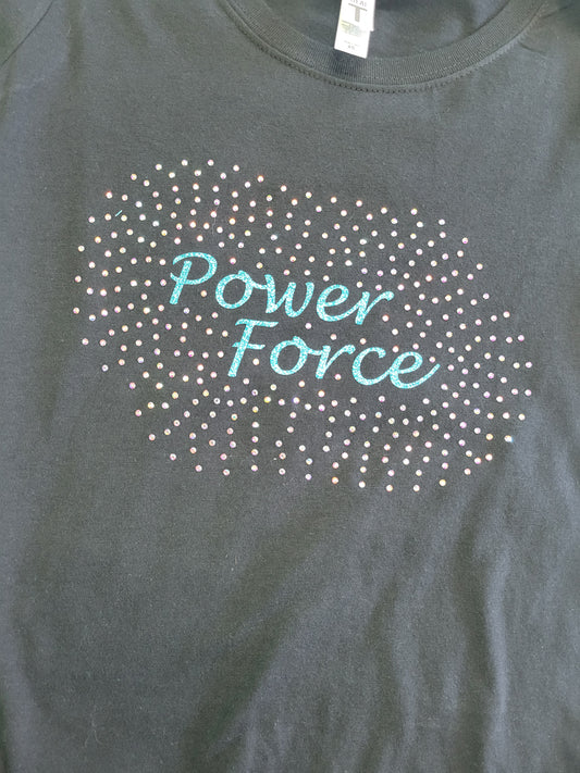 Power Force Rhinestone Ladies tee
