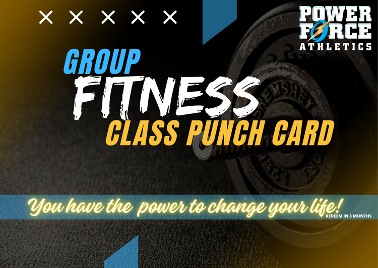 Adult Fitness Punch Card