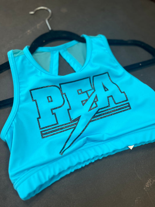 Neon Blue Sports Bra