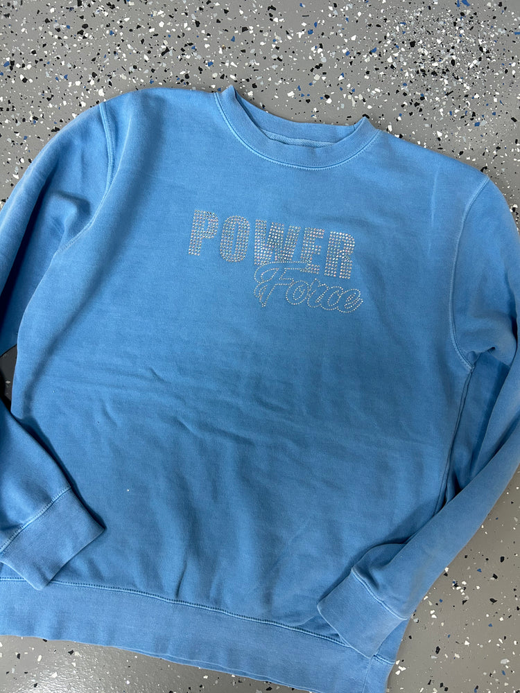 Rhinestone Crew Neck