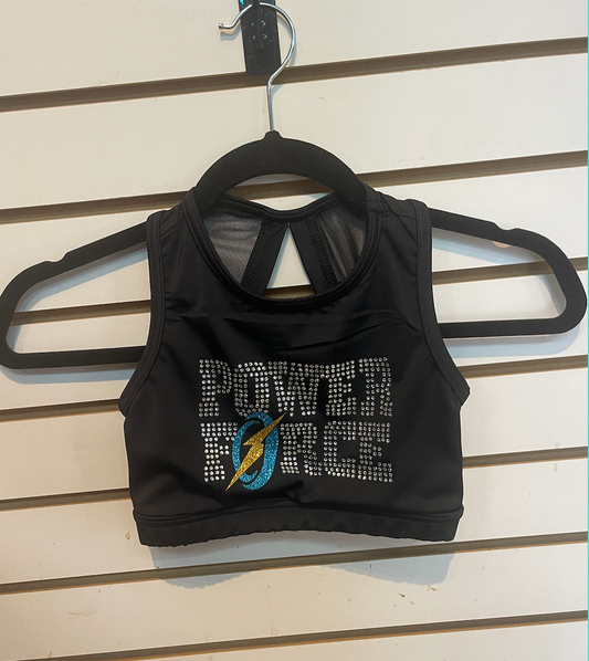Sparkle Sports Bra w/ Mesh Back